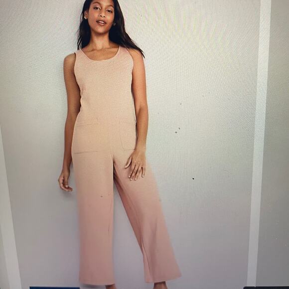 Old Navy Pants - NWT Sleevless Loose Marled Fleece Lounge Jumpsuit Size L
